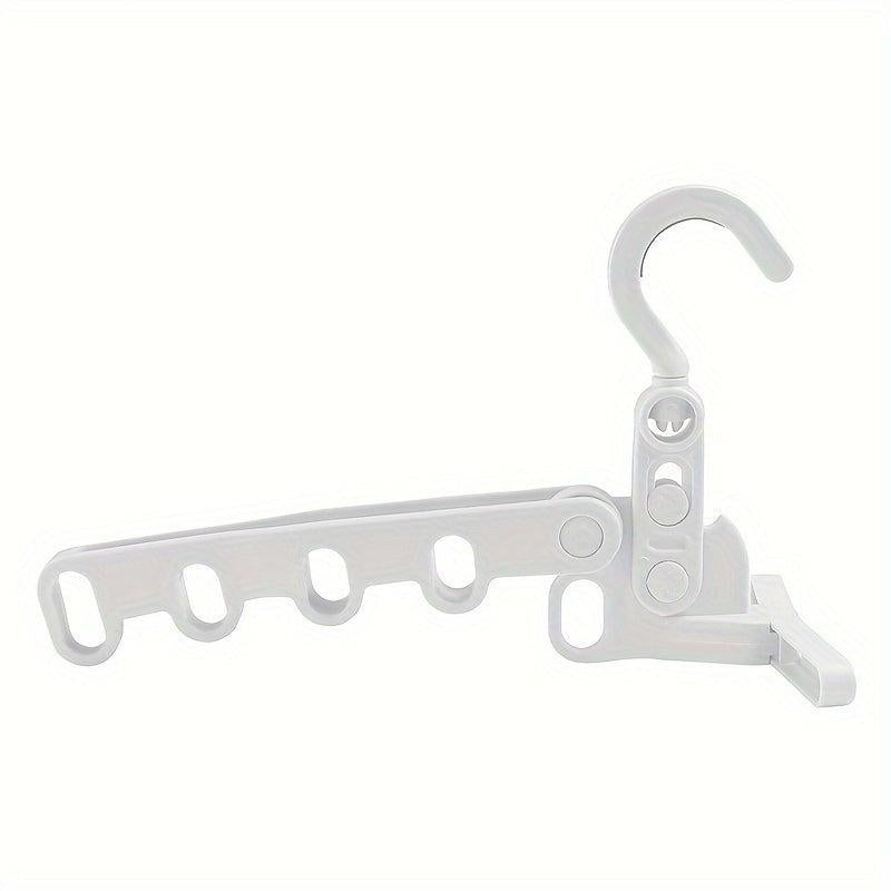 Foldable Travel Hanger Rack 5 Holes Sturdy Plastic Hanger