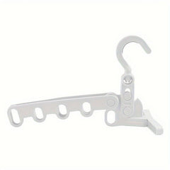 Foldable Travel Hanger Rack 5 Holes Sturdy Plastic Hanger