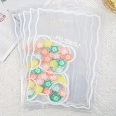 10pcs Small Fresh Tulip Gypsophila Dessert Tote Bag Packing Bag