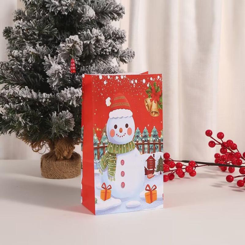 4pcs Christmas Party Favor Bags Holiday Candy Bags