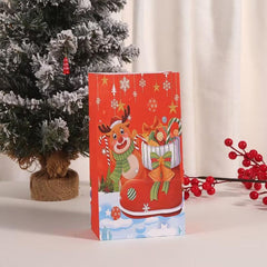 4pcs Christmas Party Favor Bags Holiday Candy Bags