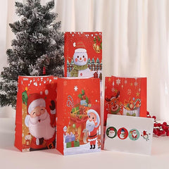 4pcs Christmas Party Favor Bags Holiday Candy Bags
