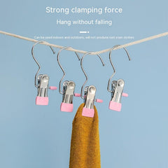 1pc Single Hook Clothes Clip Metal Clip No Trace Hat Clip Pants Clip