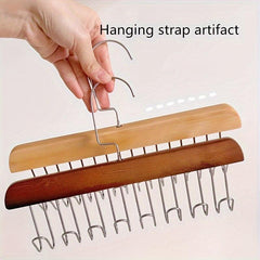 Vintage Tie Strap Hook Storage Rack 8 Hooks