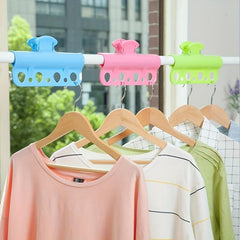 1pc Windproof Clothes Hanger Fixing Clip Large Balcony Clothes Rod Buckle