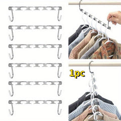 1pc Folding Clothes Drying Rack Space Saving Hanger