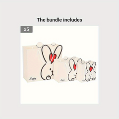 Rabbit Paper Bag Gift Packaging for Retail Stores