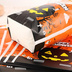 5pcs Halloween Drawstring Pocket Ribbon Candy Biscuit Packaging Bag
