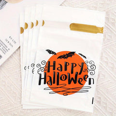 5pcs Halloween Drawstring Pocket Ribbon Candy Biscuit Packaging Bag