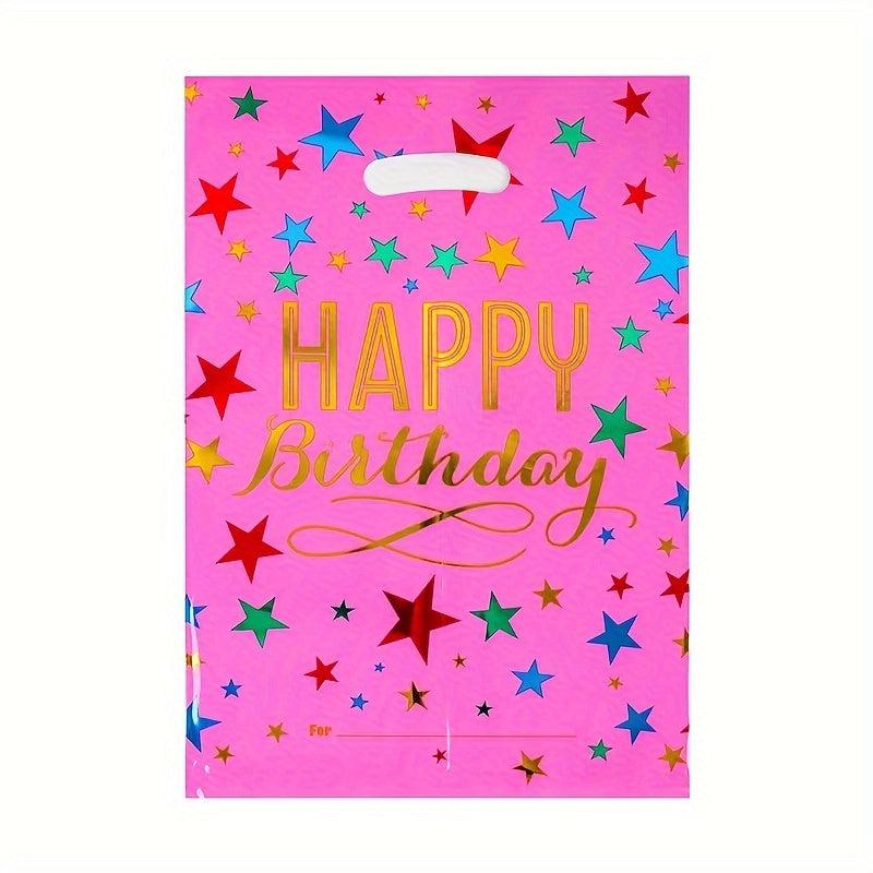 10pcs Star Aluminum Film Birthday Party Gift Bag