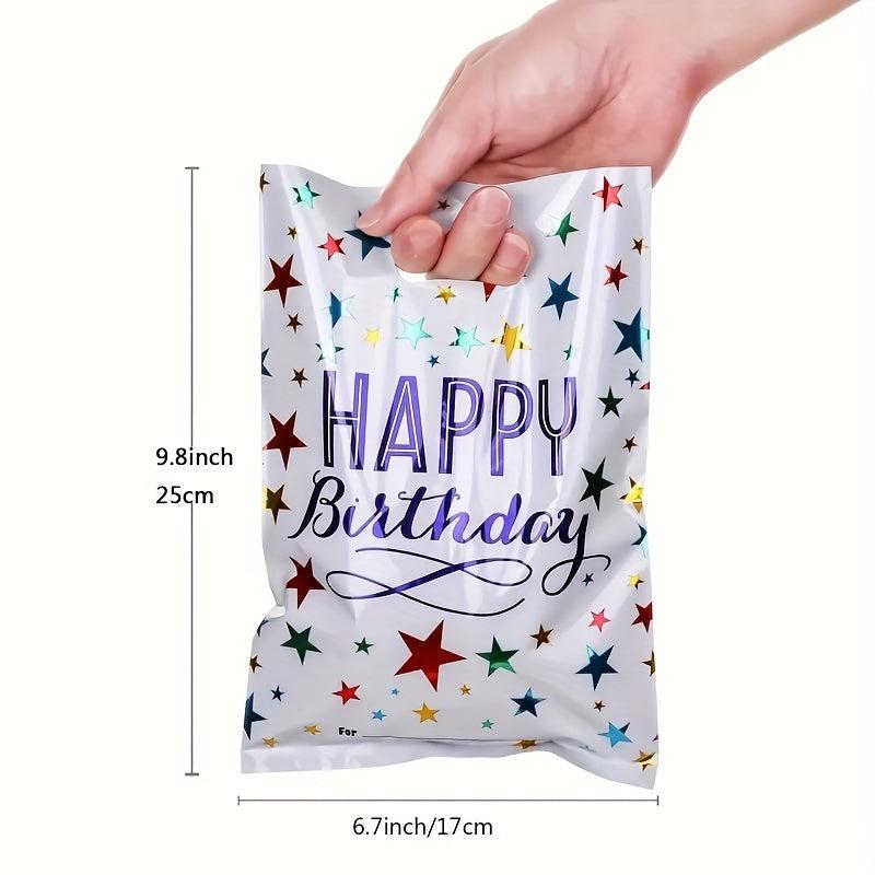 10pcs Star Aluminum Film Birthday Party Gift Bag