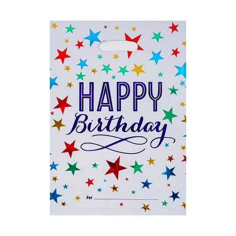 10pcs Star Aluminum Film Birthday Party Gift Bag
