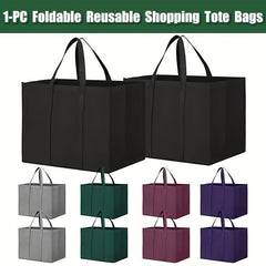 Large Reusable Grocery Shopping Bags Bulk Eco Tote Bags with Long Handle