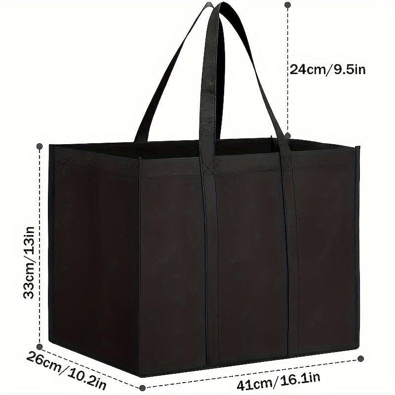 Large Reusable Grocery Shopping Bags Bulk Eco Tote Bags with Long Handle