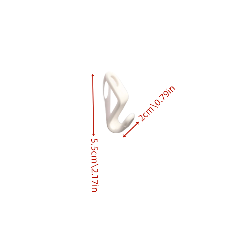 6pcs S Shaped Clothes Hanger Hook Thickened Plastic Hotel Storage