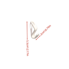 6pcs S Shaped Clothes Hanger Hook Thickened Plastic Hotel Storage