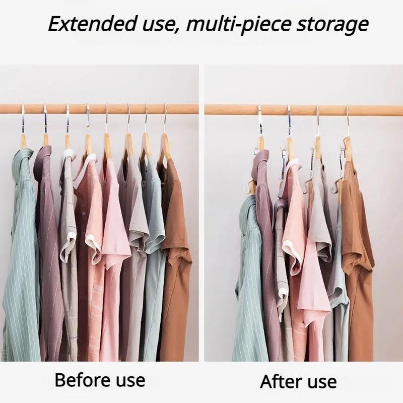 Clothes Stackable Storage Hook - Pack of 100