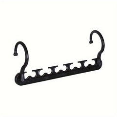 Wardrobe Foldable Magic Hanger Five Hole Hook Rotating Storage ABS Plastic