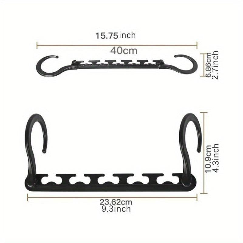 Wardrobe Foldable Magic Hanger Five Hole Hook Rotating Storage ABS Plastic