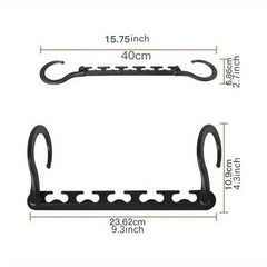 Wardrobe Foldable Magic Hanger Five Hole Hook Rotating Storage ABS Plastic