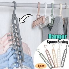 Folding Magic Hanger 9 Hole Space Saving