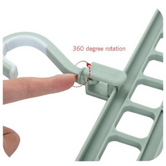 Folding Magic Hanger 9 Hole Space Saving
