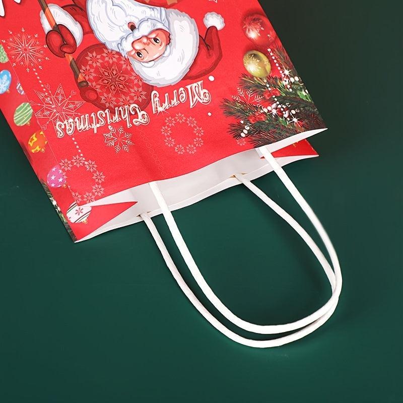 1pc Cartoon Christmas Gift Bag Good Load Bearing Paper Bag European Printed