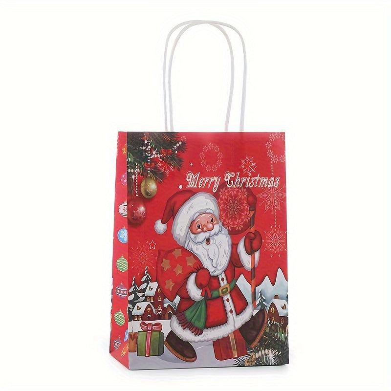 1pc Cartoon Christmas Gift Bag Good Load Bearing Paper Bag European Printed
