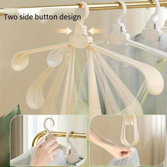 Folding Clothes Rack Portable Multifunctional Hanging Clothes Storage