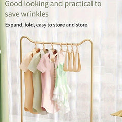 Folding Clothes Rack Portable Multifunctional Hanging Clothes Storage