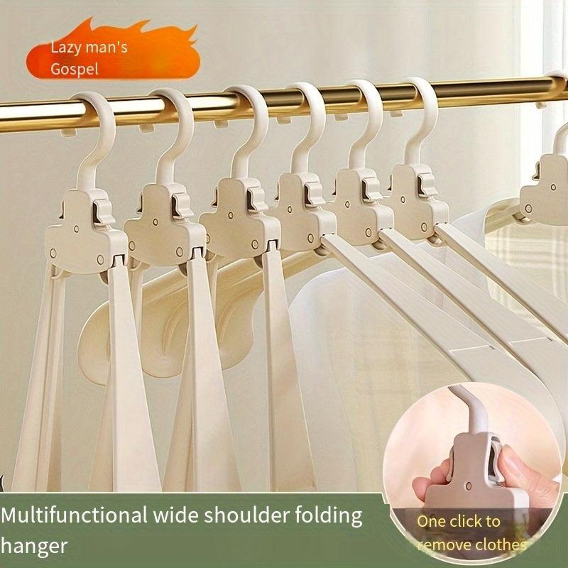 Folding Clothes Rack Portable Multifunctional Hanging Clothes Storage