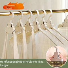 Folding Clothes Rack Portable Multifunctional Hanging Clothes Storage