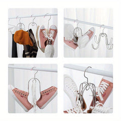 Windproof Shoe Drying Rack Balcony Shoe Hanger Holder For Sandals & Shoes