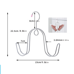 Windproof Shoe Drying Rack Balcony Shoe Hanger Holder For Sandals & Shoes