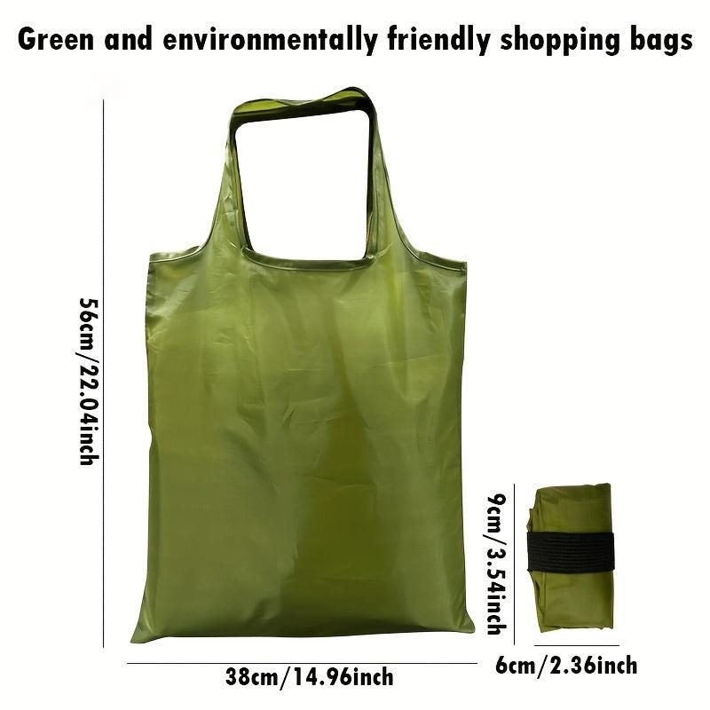5pcs Foldable Waterproof Shopping Bag Large Capacity for Travel Outdoor