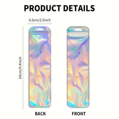 Colorful Laser Packaging Bags for Pens Makeup Brushes Jewelry Lip Gloss
