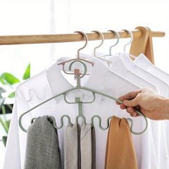 3pcs Wave Shape Clothes Hanger Underwear Bags Hanging Rack