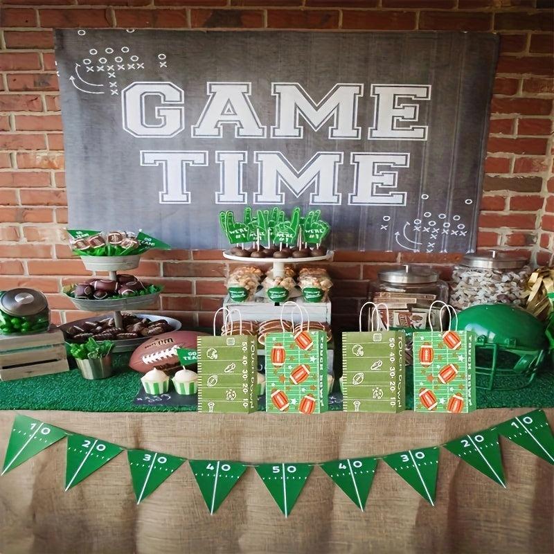 8pcs Football Party Treat Bags for Game Party Favor