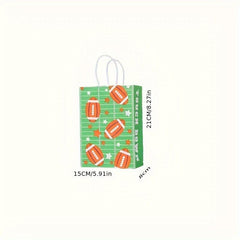 8pcs Football Party Treat Bags for Game Party Favor
