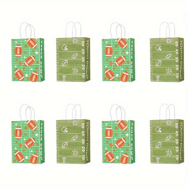 8pcs Football Party Treat Bags for Game Party Favor