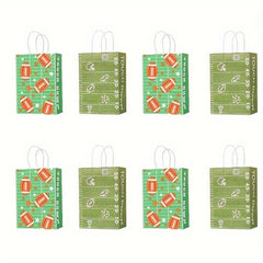 8pcs Football Party Treat Bags for Game Party Favor