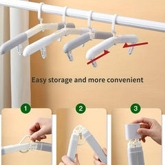 Foldable Travel Clothes Hanger Storage Rack