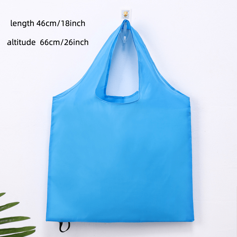 High End Foldable Green Shopping Bag 210T Portable Solid Bag