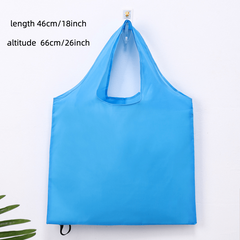 High End Foldable Green Shopping Bag 210T Portable Solid Bag