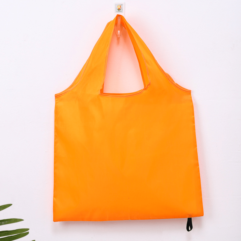 High End Foldable Green Shopping Bag 210T Portable Solid Bag