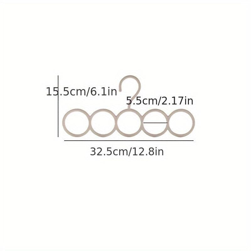 6 Hole Plastic Scarf Tie Hangers Non Slip Underwear Socks Hangers