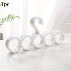 6 Hole Plastic Scarf Tie Hangers Non Slip Underwear Socks Hangers