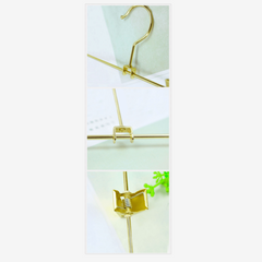 Metal Underwear Rack Clothing Shop Hanging Underwear Bra Rack Golden Clip