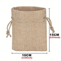 30pcs Coarse Linen Drawstring Bags for Parties or Hotel