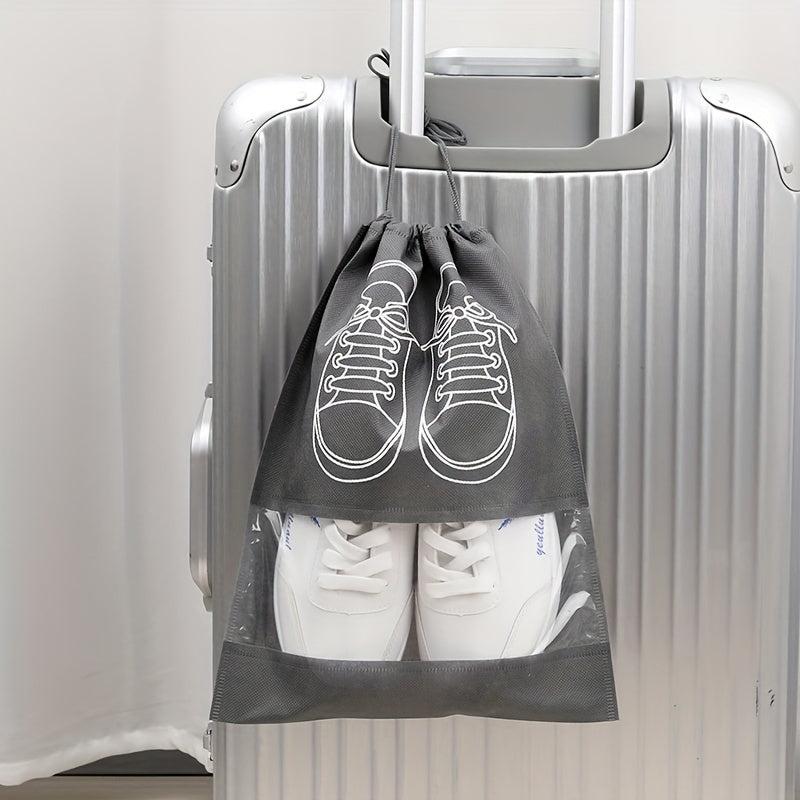 Non woven Fabric Drying Shoe Bag Drawstring Dust Cover Storage Bag